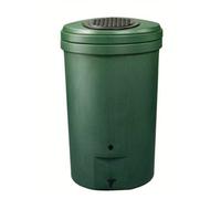 Magnum 350L Rain Barrel - Green Recycled Hdpe, Inc. Hose Coupler Tap, Diverter & Child Safe Lid, 350L Capacity