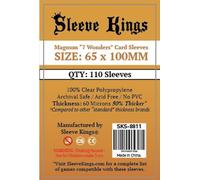 Sleeve Kings Magnum 7 Wonders Card Sleeves (65x100mm) - 110 Pack, 60 Microns