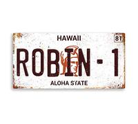 Magnum PI Numberplate - Sticky Pads | Printed Metal Wall Sign Plaque