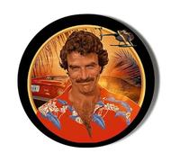 Magnum PI - Tom Selleck Fan Art - Black Background - 6 x 87mm (3.4 inches) Stickers
