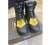 Magnum Stealth Force Leather Black Boots UK Size 11 Uniform Security Police Army