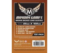 Magnum Ultra-Fit: Brown Backed Card Sleeves 65mm x 100mm (100)