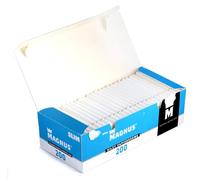 Magnus Premium Slim Cigarette Tubes 6mm 200 Pack - White Slim Tubes 84mm, 15mm Filter, European Made Quality
