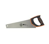 Magnusson 350mm Fine Cut & Clean Bi-Material Soft-Grip Orange Toolbox Saw, 11 Tpi 350G