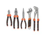 Magnusson 5 Piece Chrome Vanadium Steel Pliers Set Pl110 Comfort Grip