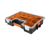 Magnusson Orange & Transparent Heavy Duty Organiser Case With 12 Compartments