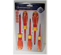 Magnusson Professional VDE Electricians 5 Piece Screwdriver Set