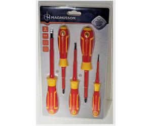 Magnusson Professional VDE Electricians 5 Piece Screwdriver Set