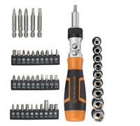 Magnusson Ratcheting Screwdriver & Bit (46 Piece)