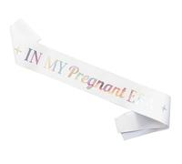 Magnusson's Garden In My Pregnant Era Iridescent Sash, Baby Shower, Baby Mum, Mom-to-Be Sash, Pregnancy Announcement, Baby Reveal Ideas, Expecting Mother Gift