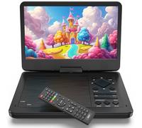 magofly 12.5 inch Portable DVD Player, Seamless 360° Remote ,10.1"" IPS HD Screen, 5-Hour Battery Life, Last Memory Feature, CD/DVD/SD/USB Support, with Car Headrest Mount,Regions Free, PDV101