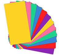 Magopera 12 Packs Library Book Dividers for Shelves with Stickers, 6"x 12" Assorted Colored Bookshelf Markers to Organize School or Home Library, Classroom and Teacher Supplies