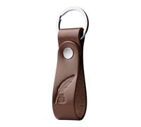 MAGOR Leather Keyring for Men & Women, Personalised Brown Keychain with Hot Embossed Design, Leather Key Ring Gift for Him Her Mum Dad, Premium Accessory for Car or Home Keys