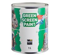 MagPaint - Greenscreen Paint - Premium Water Based Paint - Matt Finish - Create the Perfect Backdrop for Filmmaking - For Chroma Key Video Production - 10m² Coverage - 1L