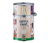 MagPaint - SketchPaint, Transparent Whiteboard Paint - Paint over any Colour - For Offices, Classrooms and Kid's Bedrooms - 6m² Coverage, 1L