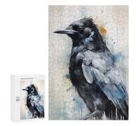 Magpie Beauty Black Ink: Home Décor Activity, 300 PCS Decorative Jigsaw for Grown-Ups - for Quiet Evenings And Focused Play