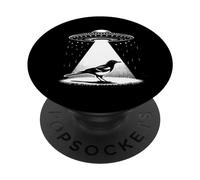 Magpie Dad Mom Lover - Funny Alien UFO PopSockets Swappable PopGrip