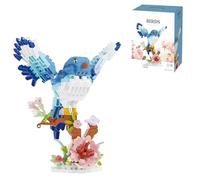 Magpie Flowers Micro Building Sets, Bird Flower Botanical Collection Mini Building Blocks for Adults, Creative Animal Bricks Model Toys, Home and Office Art Decor, Gifts for Adults and Teens, 562 PCS