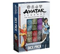 Magpie Games Dice Pack - Avatar Legends: The Roleplaying Game, 12 Six-Sided Dice Set, Engraved with Bending & Training Symbols, Pearlescent Colors, RPG Tabletop Accessory