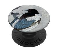 Magpie on Tree Branch by Ohara Koson Shin-hanga Ukiyo-e PopSockets Swappable PopGrip