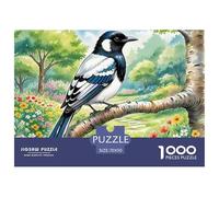 Magpie Puzzles for Adults 1000 Pieces with Letters on Back Educational Games Animal Challenging Game Creativity & Gift Giving 70x50cm/1000pcs