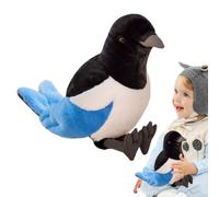 Magpie Stuffed Plush | Magpie Simulation Bird Stuffed Soft Toy | Educational Toys Christmas Stocking Stuffers Kids and Adults, Soft Playtime Companions Gift