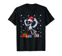 Magpie Ugly Xmas Lights Santa Hat Magpie Christmas T-Shirt