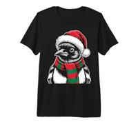 Magpie Xmas Santa Hat Scarf Christmas Costume Premium T-Shirt