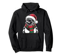 Magpie Xmas Santa Hat Scarf Christmas Costume Pullover Hoodie