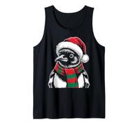Magpie Xmas Santa Hat Scarf Christmas Costume Tank Top