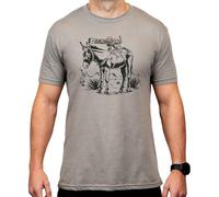Magpul CVC Crew Neck Short Sleeve T-Shirt for Men, Burro Stone Gray Heather, XL