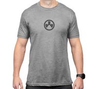 Magpul CVC Crew Neck Short Sleeve T-Shirt for Men, Icon Logo Stone Gray Heather, XXL