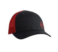 Magpul Unisex's Trucker Hat Snap Back Baseball Cap, One Size Fits, Icon Black/Red