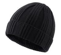 Magracy Baby Beanie Toddler Boys Girls Beanie Hat Kids Winter Skull Cap Children Ribbed Knit Hat Black