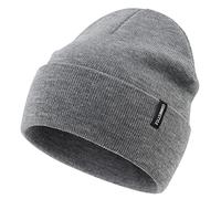 Magracy Toddler Kids Beanie Hat Acyclic Winter Cuffed Knitted Hat for Boys Girls Skull Cap Beanie Light Grey M