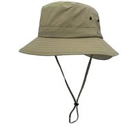 Magracy Unisex Ladies UPF 50+ Sun Hat Summer Wide Brim Bucket Hat for Womens Safari Hats for Fishing Gardening Dark Khaki