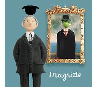 Magritte, an art themed greetings card from Erica Sturla's Artist at Work range, 150mm square and blank inside for your message