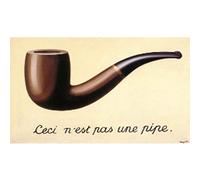 Magritte Most Famous Painting This Is Not A Pipe Canvas Painting Aesthetics Wall Art for Bed Room Home Decor 30x54cm frameless