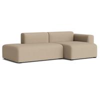 Mags Sofa 2.5-seater Combination 3 low Armrest with armrest right Hay Fabric Maglia warm grey - 5710441369219