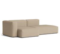 Mags Sofa 2.5-seater Combination 3 with armrest left Hay Fabric Maglia warm grey - 5710441369189