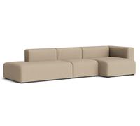 Mags Sofa 3-seater Combination 4 with armrest right Hay Maglia warm grey - 5710441370857