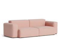 Mags Soft Sofa 2,5-seater Combination 1 Low Armrest Hay Fabric Tartaglia Red/White with Beige Stitch - 5710441372561