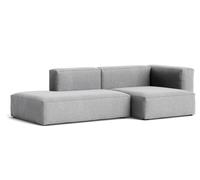 Mags Soft Sofa 2,5-seater Combination 3 with armrest right Hay fabric Hallingdal 130 with beige stitch - 5710441373100