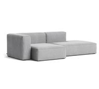 Mags Soft Sofa 2,5-seater Combination 3 with armrest right Hay fabric Hallingdal 130 with beige stitch - 5710441373087