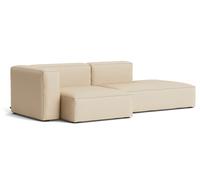 Mags Soft Sofa 2,5-seater Combination 3 with armrest right Hay fabric Hallingdal 220 with beige stitching - 5710441373094