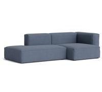 Mags Soft Sofa 2,5-seater Combination 3 with armrest right Hay fabric Linara 198 with beige stitch - 5710441372714
