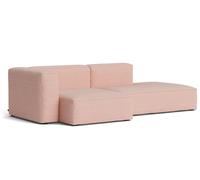 Mags Soft Sofa 2,5-seater Combination 3 with armrest right Hay fabric Tartaglia red/white with beige stitching - 5710441373483