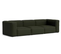 Mags Soft Sofa 3-Seater Combination 1 Hay Fabric Maglia Dark Green with Beige Stitch - 5710441374886