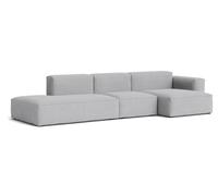 Mags Soft Sofa 3-seater Combination 4 Low Armrest Armrest right Hay Fabric Linara 443 with beige stitching - 5710441373964