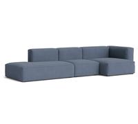 Mags Soft Sofa 3-seater Combination 4 with armrest right Hay fabric Linara 198 with beige stitching - 5710441373896